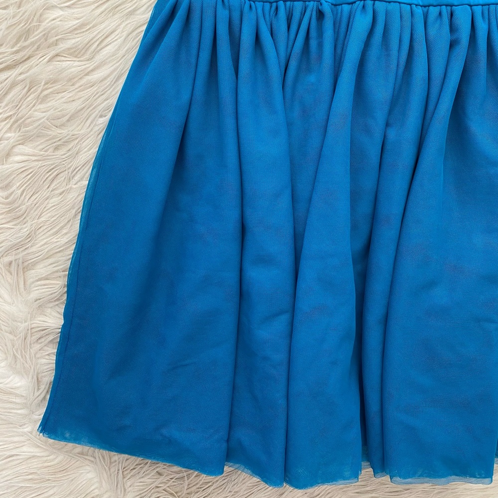 Hanna Andersson Girls 10 Blue Tulle Skirt Sleeveless Stretchy Pull On Tutu Dress - Picture 4 of 11